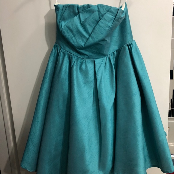 Blue Fit and Flare Dress sz 1 (Extra Small) - Picture 1 of 4